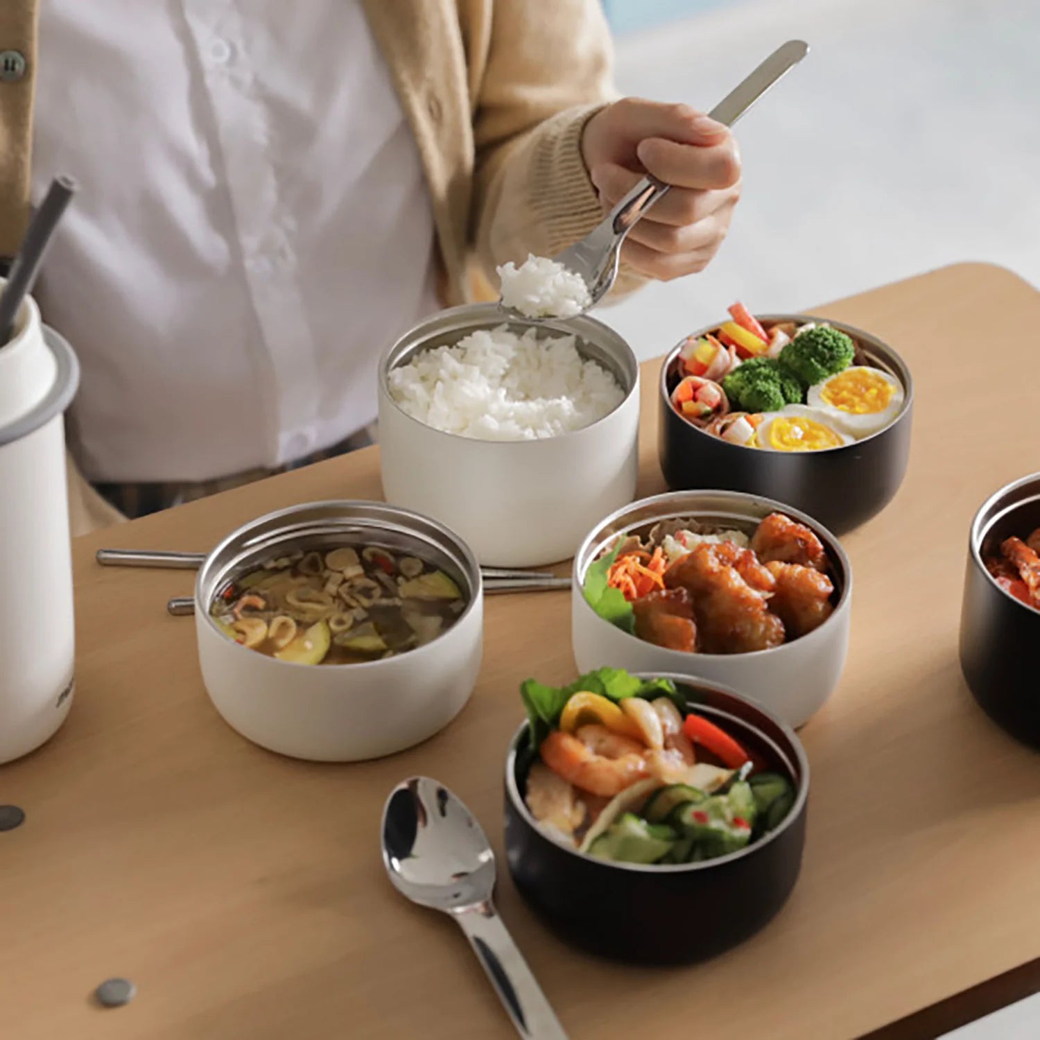 mosh! 保溫飯壺套裝 1.8L｜DMLJ1.8